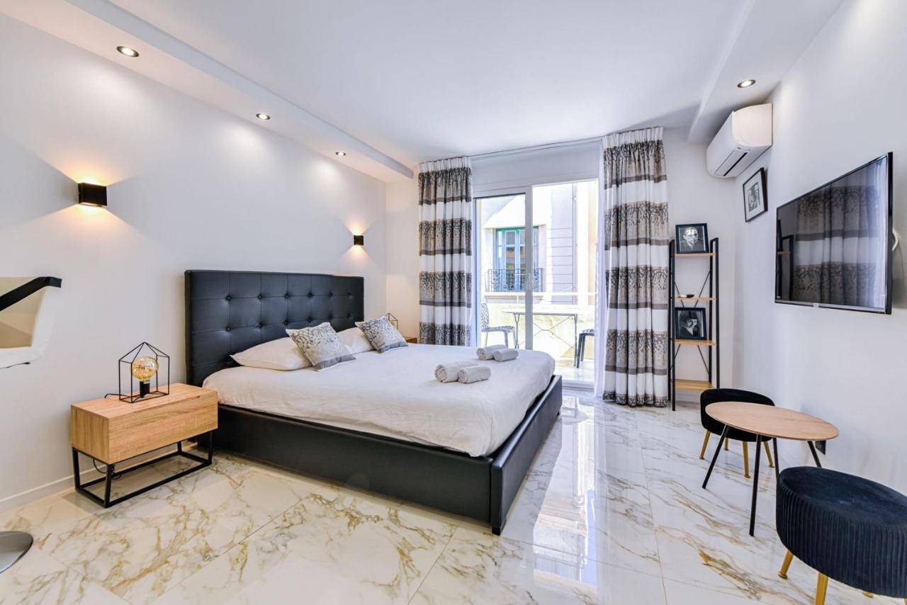 Large Studio - 50M Cannes Beach - Terrace Sea View Exteriér fotografie